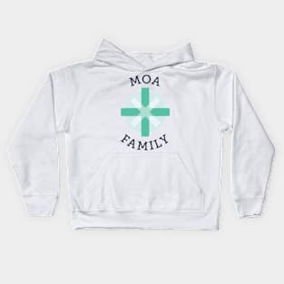 TXT MOA family logo Kids Hoodie